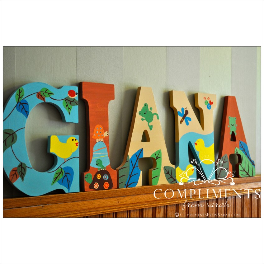hand painted letters giana
