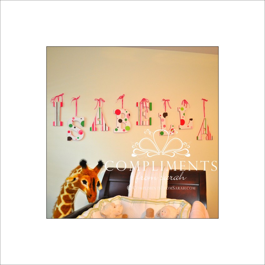 hand painted letters isabella