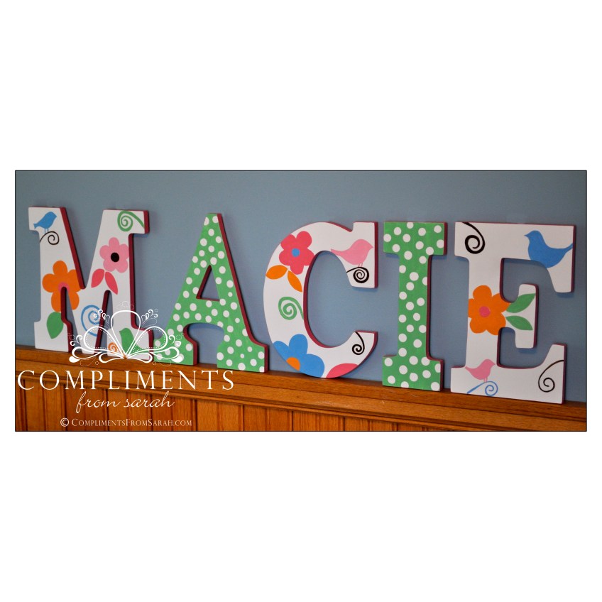 hand painted letters macie