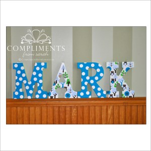 hand painted letters mark