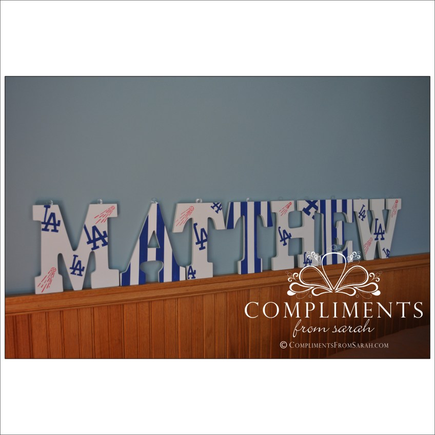 hand painted letters matthew