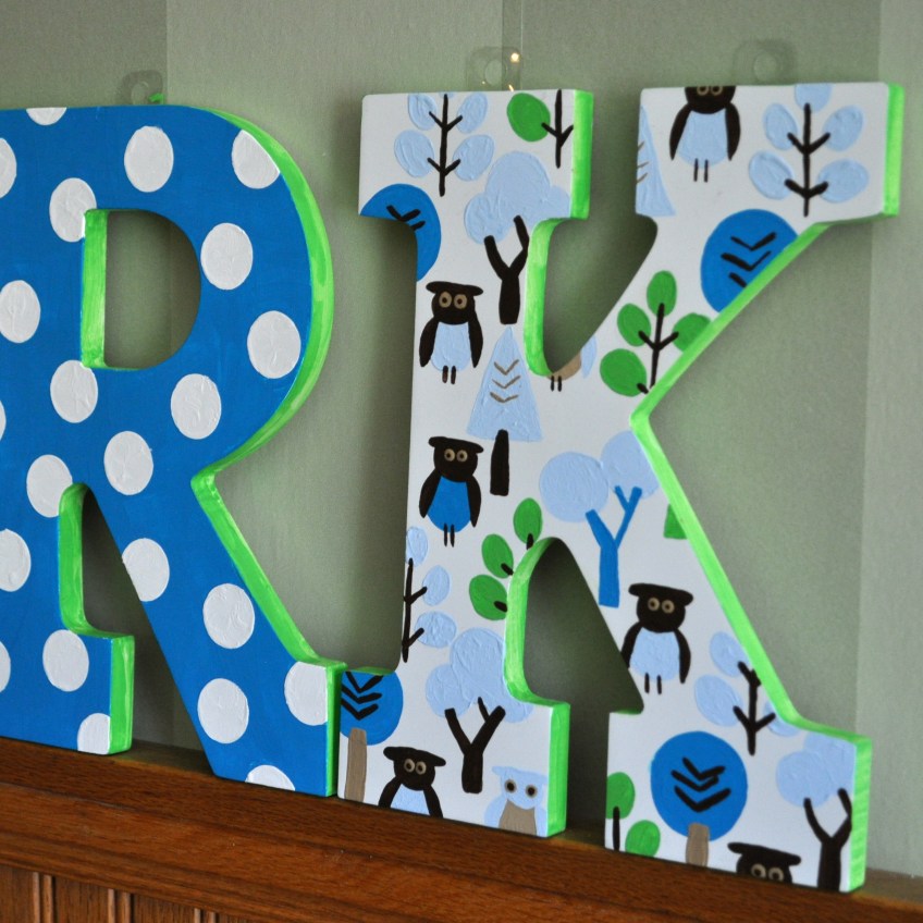 mark letters close up