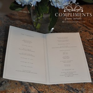 wedding programs inside