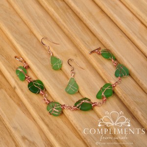 Green Sea Glass Jewelry