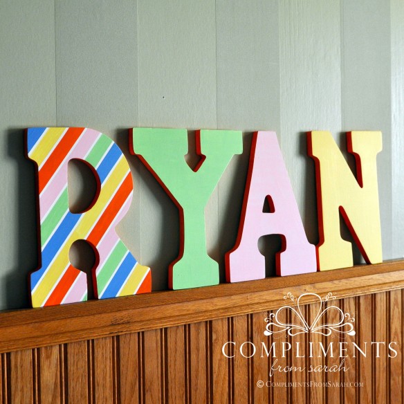 Ryan Hand Painted Letters